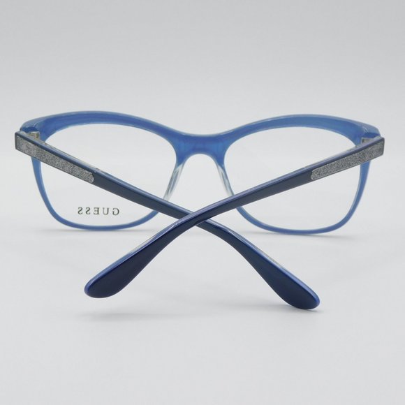 BRAND NEW GUESS GU2619 090 SHINY BLUE CAT EYE WOMEN'S EYEGLASSES 53-17-1… - Picture 7 of 11